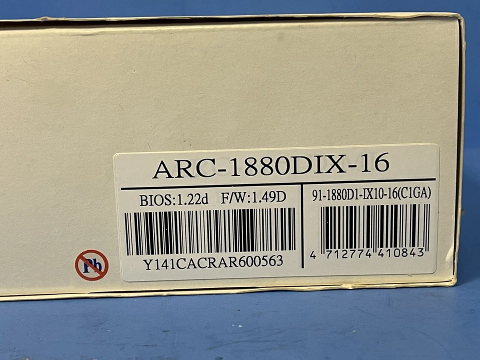 Areca ARC-1880ix-16  6Gb/s SAS RAID CONTROLLER PCI EXPRESS Full-Height 1024 MB  - Image 4 of 4