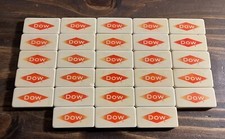 Vintage DOW Chemical Company Dominos Domino Game 28pc Set Oil & Gas Collectible