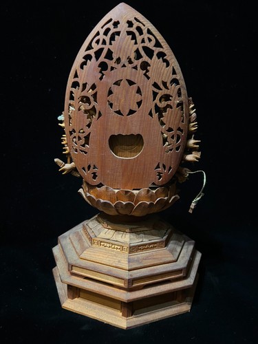 Figura de Japón Senju-Kannon Diosa de la Misericordia Tallada en Madera - Imagen 8 de 15