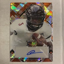 2022 Leaf Metal Draft Orange Ice Malik Cunningham ROOKIE Auto 2/4 AC