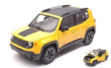 MODELLINO AUTO STATICO WELLY JEEP RENEGADE 2014 GIALLO MODELLISMO SCALA 1:24-27