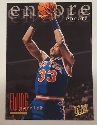 Patrick Ewing New York Knicks 1995-96 Fleer Ultra NBA Trading Card  309 Encore