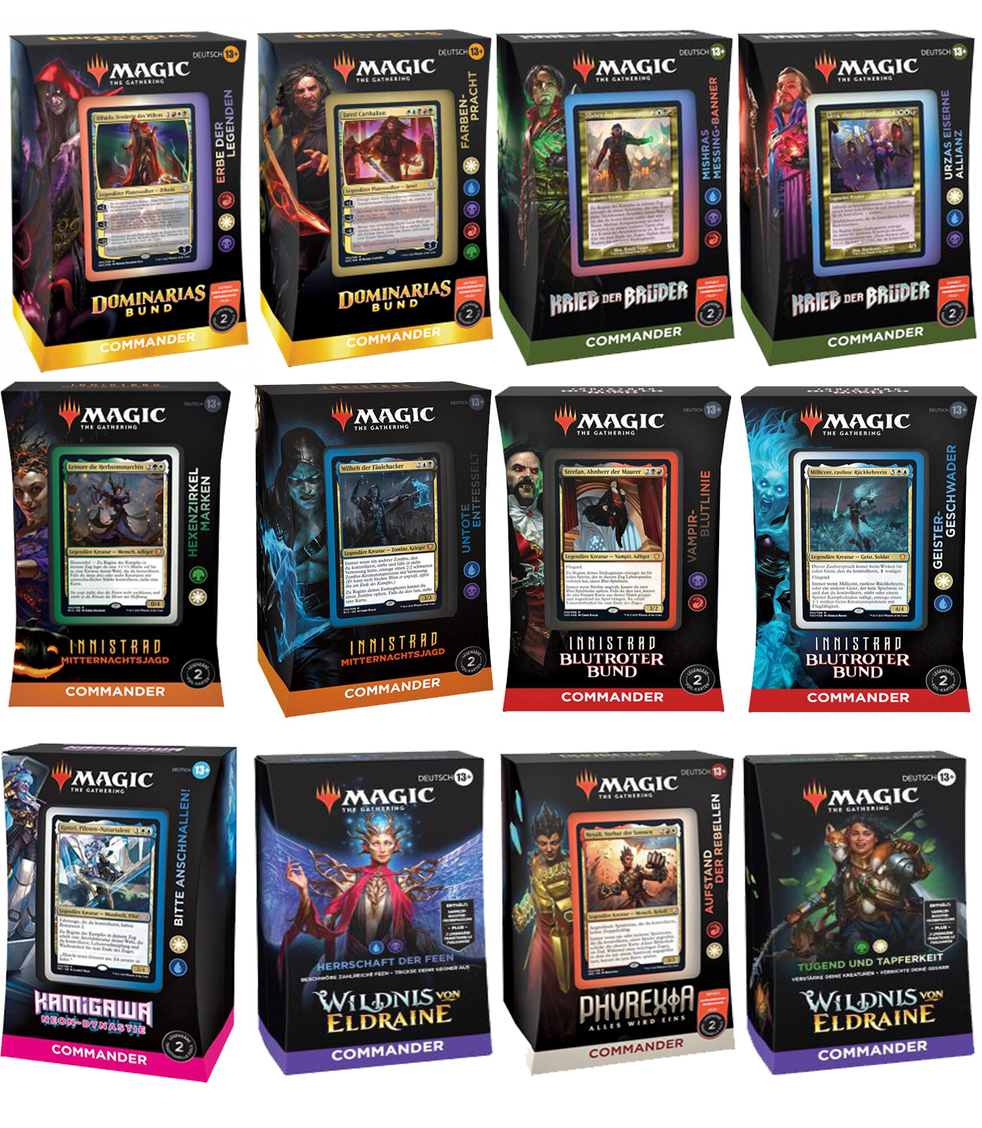 Thumbnail - Mtg Magic The Gathering Commander Decks Innistrad/wildnis Von Eldraine