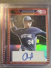 2021 Leaf Pro Set Red Refractor Andrew PAinter Auto