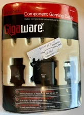 Gigaware Universal Component Gaming Cables PS3 PS2 Xbox 360 Wii (Open Box)Tested
