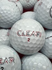 36 Clear TB "Tour Black" White 3A Used Golf Balls AAA
