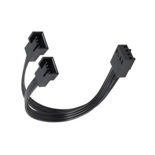 1 to 2 Way Y-Splitter Sleeved 4-Pin PWM Connectors Fan Extension Adapter Cable - Afbeelding 3 van 10