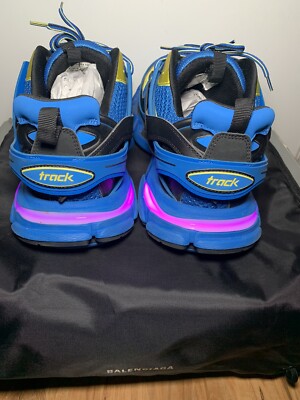 Balenciaga Track LED 11 Blue Yellow BLK | eBay