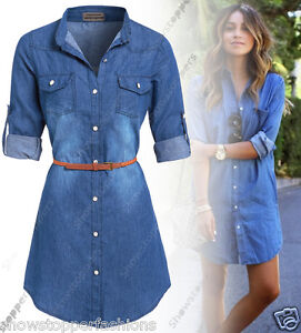 jean dress with belt