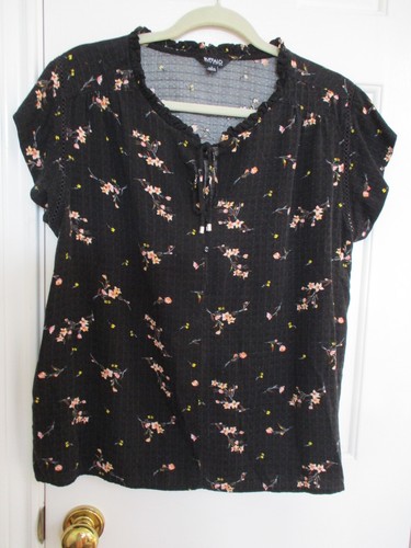 Buffalo David Bitton Top Donna Con Maniche A Farfalla E Stampa Floreale | Colore Lilla, Taglia X-Large