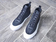 Men's Black Hi-Top Sneakers ALEXANDER MCQUEEN Swallow Vulc High MCQ Size 7 (40)