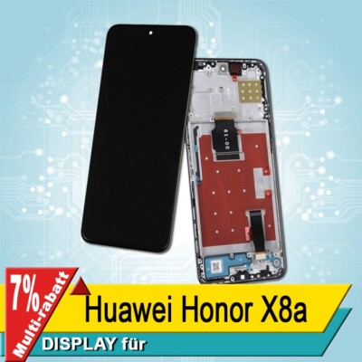 Display Für Huawei Honor X8a Bildschirm LCD Schwarz Rahmen