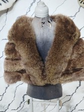 Women  s Real Fox Fur Stole Luxury Winter Wrap Soft Plush Shawl