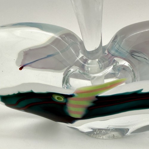 Schmidt & Rhea Hand Blown Art Glass Abstract Perfume Bottle Artist Signed - Picture 4 of 6