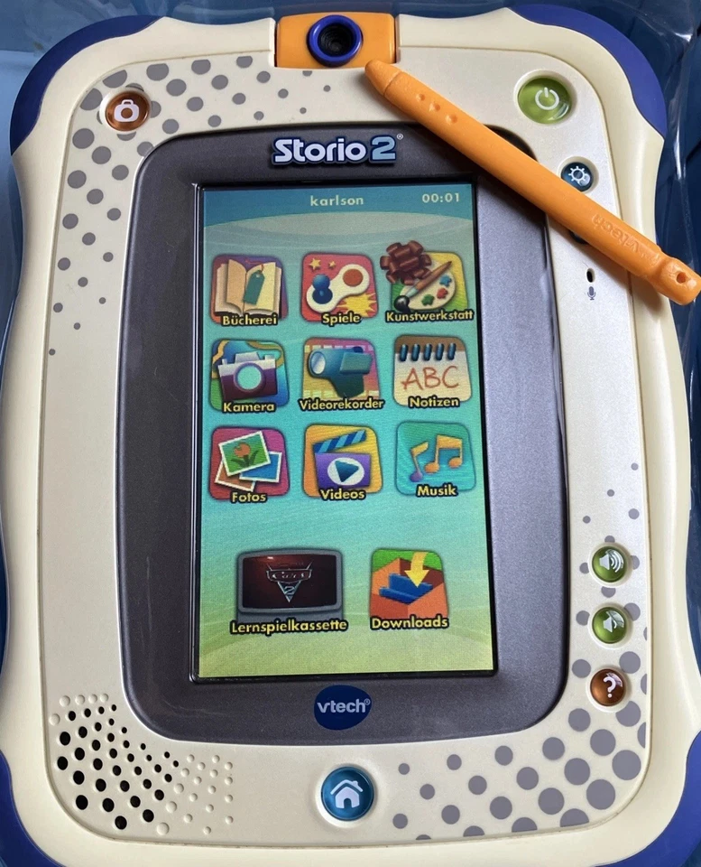 Vtech Storio 2 Lern-Tablet für Kinder ISGZ Complett In OVP +SDkarte, Tragetasche - Bild 2 von 4