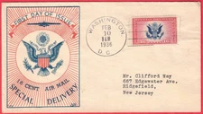CE2 FDC- WSE/Ralph Dyer Cachet CV $25. -selling for AFDCS chap 56