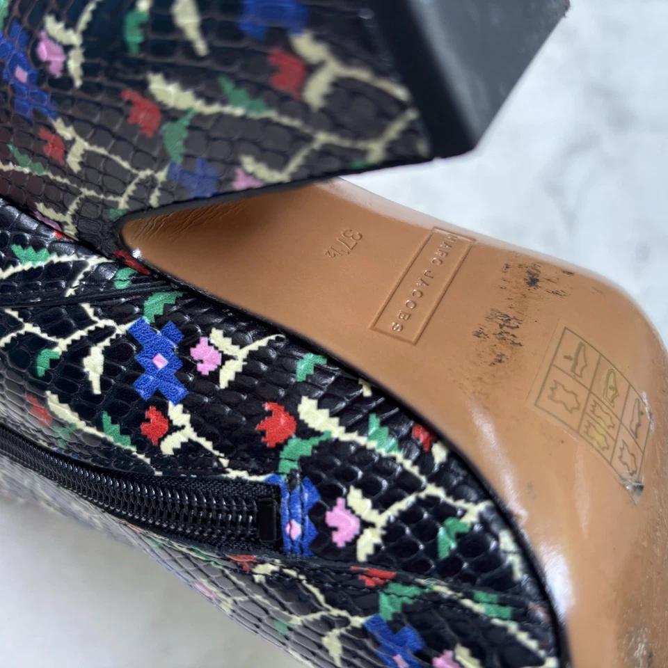 Botines Marc Jacobs Cora Serpiente Floral Talla 37.5 (US 7) Foto 3 de 4