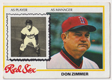 1978 Topps #63 Don Zimmer Boston Red Sox