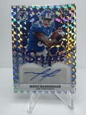 2024 Panini Mosaic Scripts Mario Manningham Giants