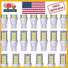 20-Pack Cool White T10 921 LED Bulbs - 3014 SMD for RV, Boat, and Vehicle Use