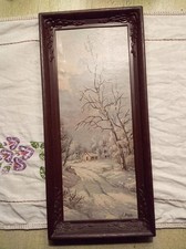 Vintage Nu-Dell Corp. Wall Decor Winter Scene...
