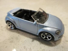 2025 Matchbox 2019 VW Volkswagen Beetle convertible BLUE 1:64 Diecast Toy CAR