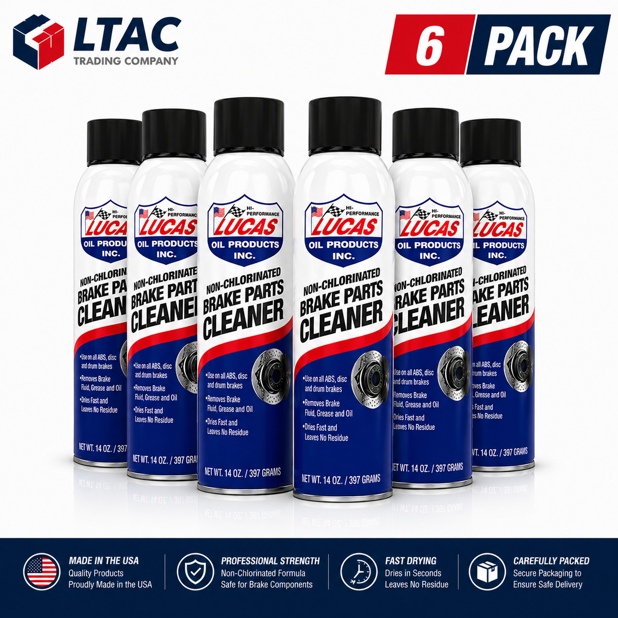 10906 Non-chlorinated Brake Parts Cleaner 14 Oz Aerosol 6 Pa