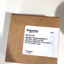 Schneider Electric 2212-118 Pneumatic Room Thermostat Direct Acting