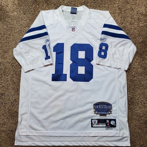 Indianapolis Colts Peyton Manning XL White Jersey Reebok NFL Football