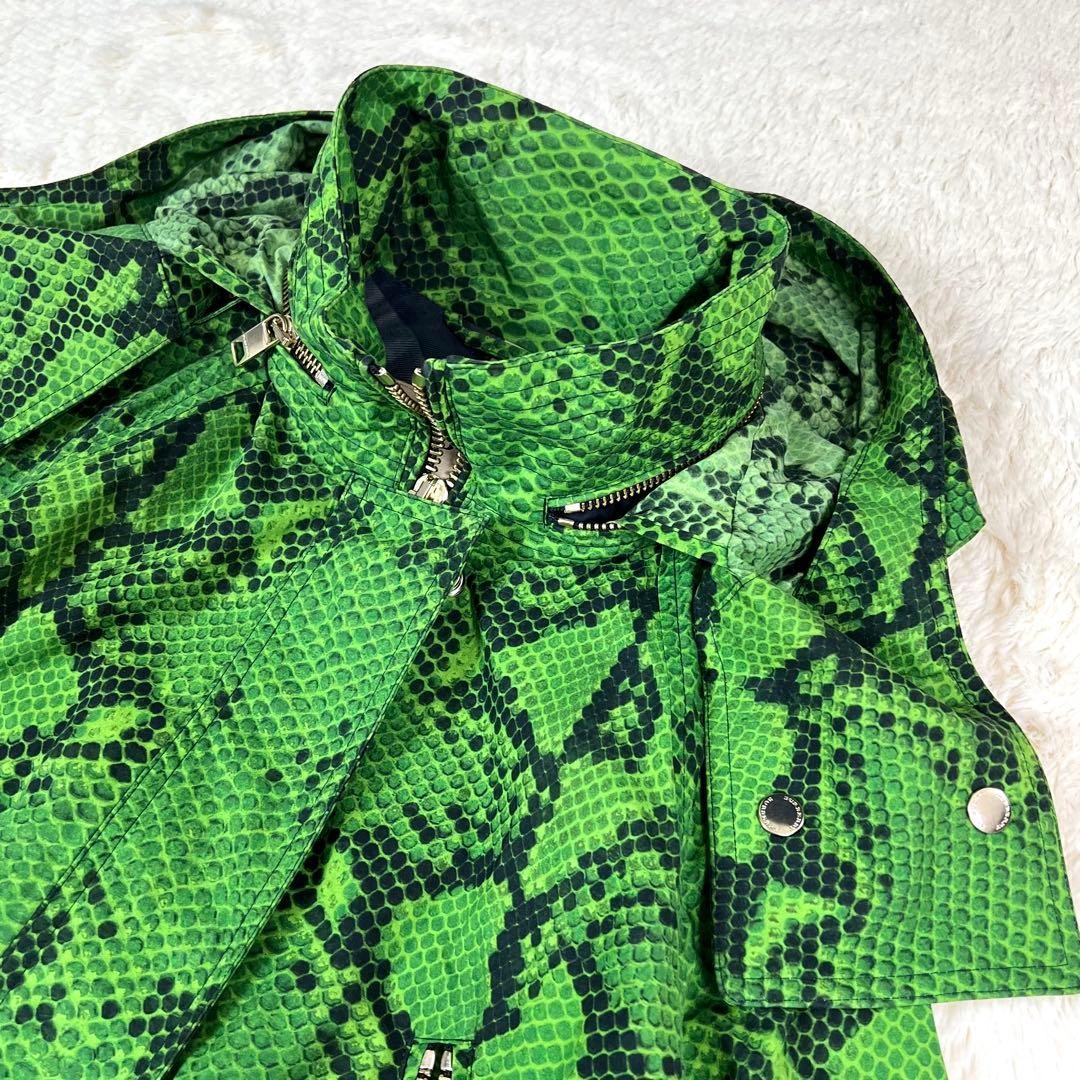 BURBERRY London Python Print Zip Nylon Jacket - image 3