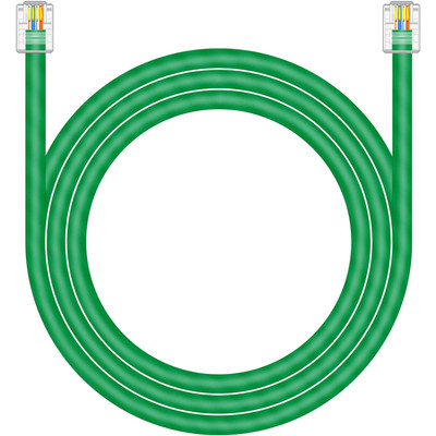 CAT5E RJ11 Data Cable DSL Cable 10ft Heavy Duty High-Speed DSL Modem Cable UT...