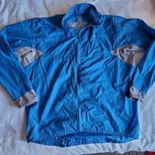 PATAGONIA Nine Trails Jacket Mens Large Blue Gray Lightweight Running Gear EUC