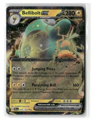 Bellibolt ex - Double Rare SV02: Paldea Evolved 079/193 NM