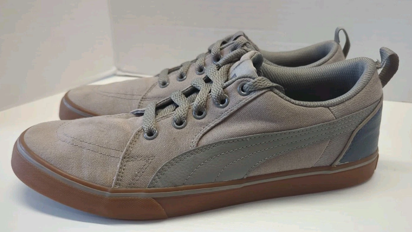 Scarpe sneakers skateboard Puma Bridger Cat uomo taglia 9 marrone grigio. LEGGI