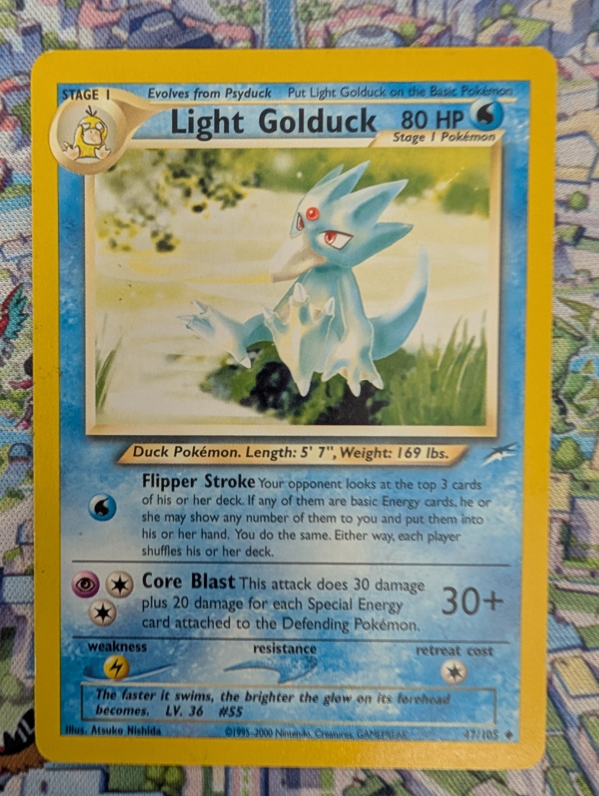 Light Golduck 47/105 Neo Destiny LP Vintage WOTC - Pokemon TCG