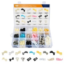 165pcs Door Lock Rod Clips Tailgate Handle Rod Lock Pawl Handle Rod End R