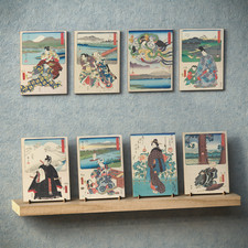 Japanese Characters Woodblock Decorative Ceramic Tiles - Made to Order UK