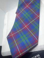 GAP 100% Silk Neck Tie Red~green Blue Striped USA 58”x3.3/4” Rare Vintage
