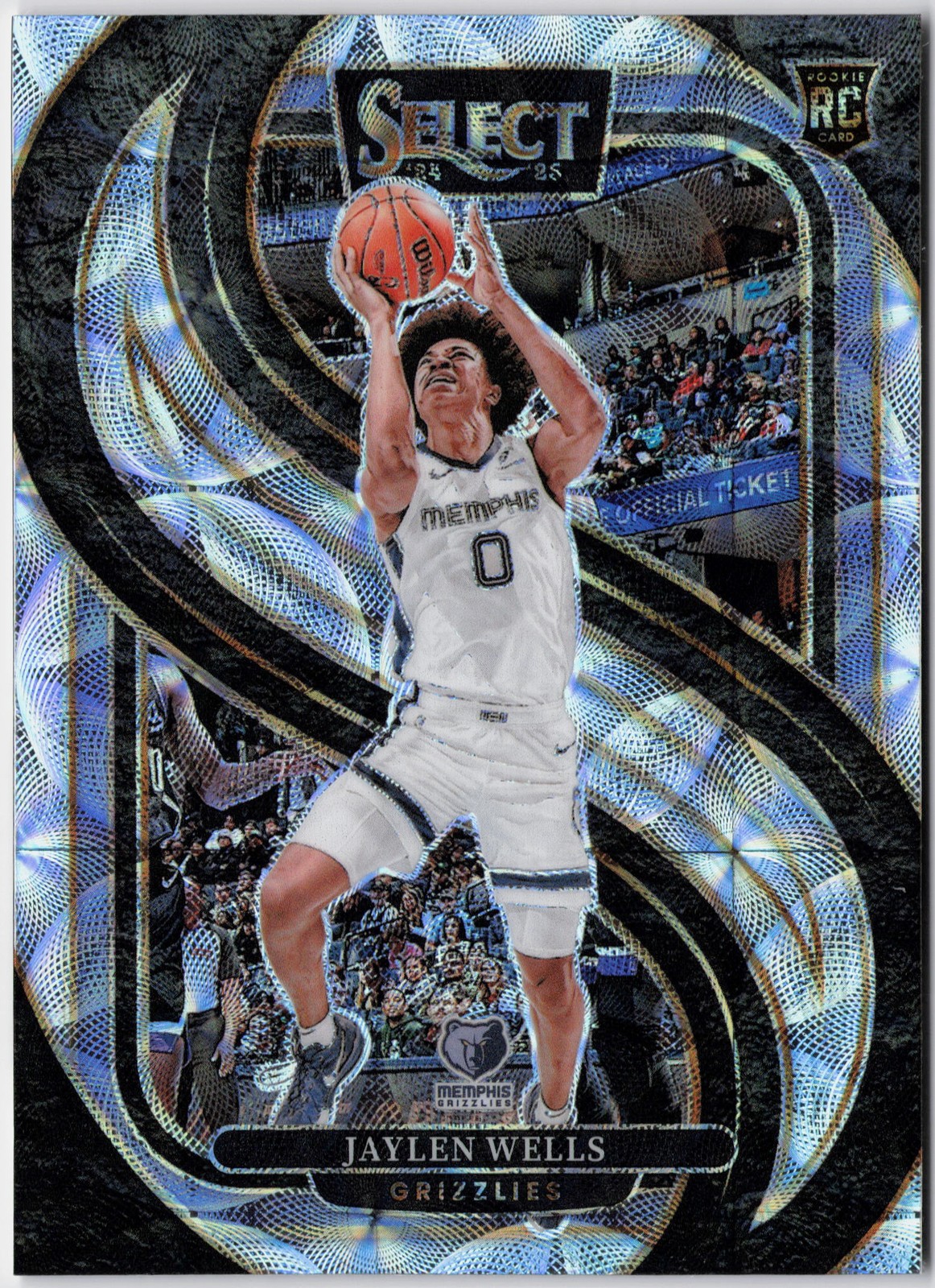 2024-25 Panini Select #188 Jaylen Wells Scope Prizm RC Rookie