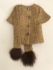 Vintage Barbie #1647 GOLD n GLAMOUR JACKET w/ SCARF - EXC.   (1965)