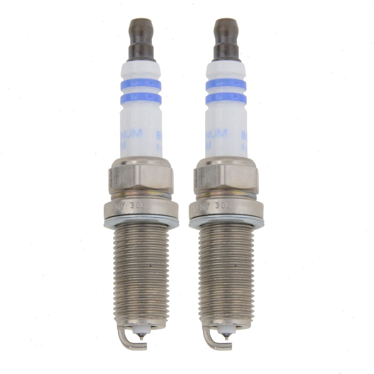 2 pc Bosch FR7NPP332 Double Platinum Spark Plugs for 4904 Ignition Wire at