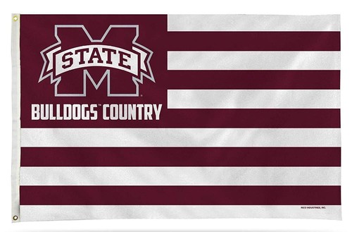 Mississippi State University Gartenflagge – Doppelseitig, 100% Polyester, 48x30 Cm, Mit Metallösen
