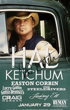 HAL KETCHUM Signed 11x17 Concert POSTER From 2016..Country LEGEND (d.2020)