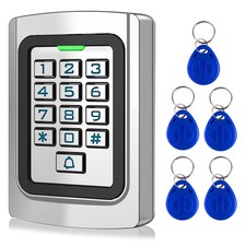 Universal Wired Access Control Keypad - Waterproof Metal PIN Code ID Card Entr