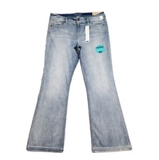 Maurices Everflex Slim Boot Jeans Women's 16 Light Wash High Rise Stretch New