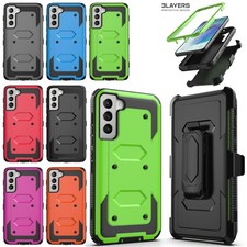 For Samsung Galaxy S21 S21 FE Ultra Shockproof Case Heavy Duty Cover/Belt Clip