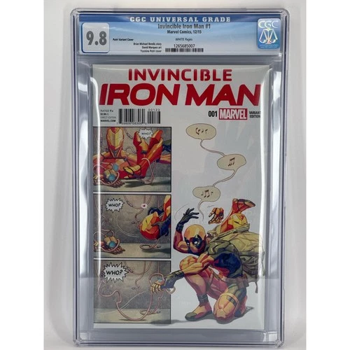 Invincible Iron Man 1 Purti Variant Cover: High-Grade 9.8 CGC. Avengers Deadpool