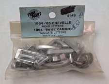 1964 1965 1966 Chevy El Camino Tailgate Letters Chevrolet Set Chrome