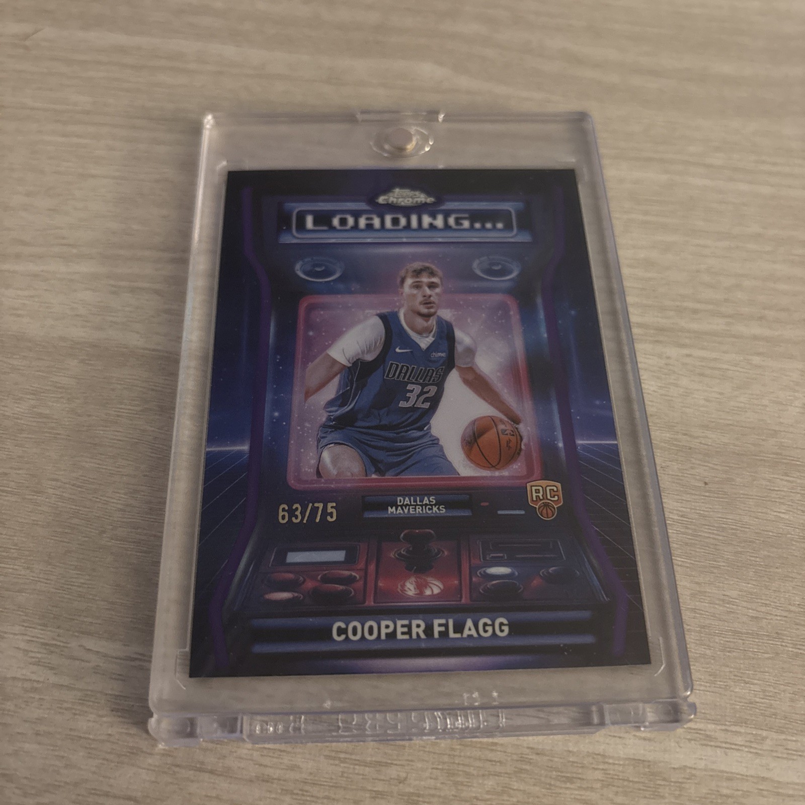 2025-26 Topps Chrome Purple Refractor Loading Rookie RC Cooper Flagg /75
