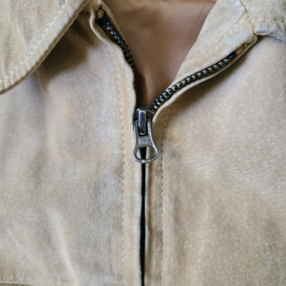 Tommy Hilfiger натуральной замши кожаная куртка рубашка молнии M - Изображение 3 из 4